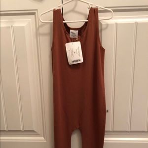 Jax and Lennon Red Sand Romper 3/4